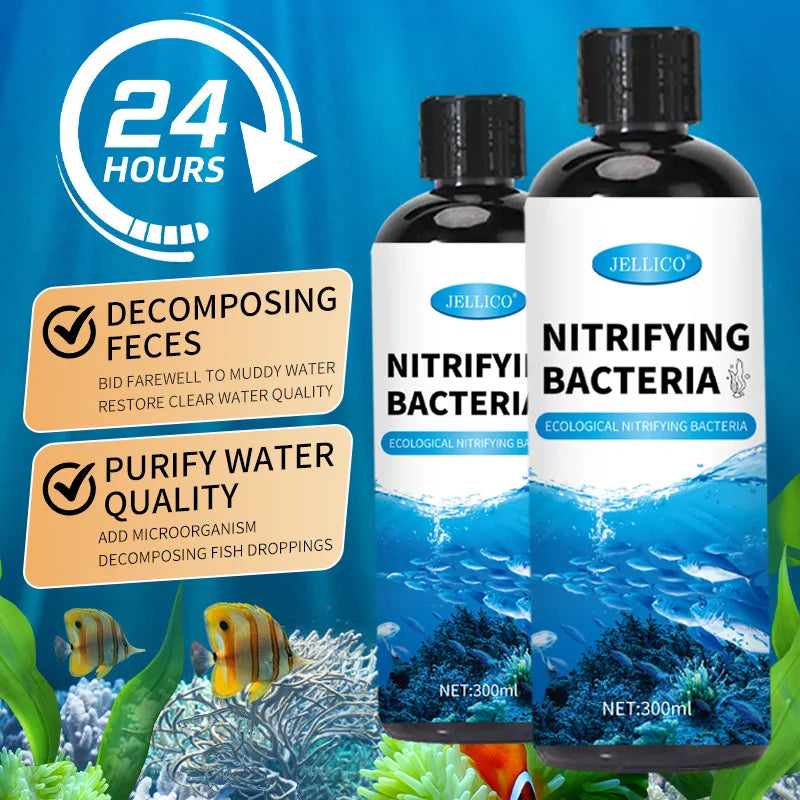 300ml Nitrifying Bacteria  Liquid Fish Tank Water Purifier Aquarium Fish Farming Medicine Supplies Fishbowl Water Treatment