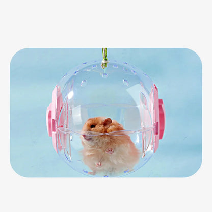 Transparent Hamster Running Ball Wheel With Traction Rope