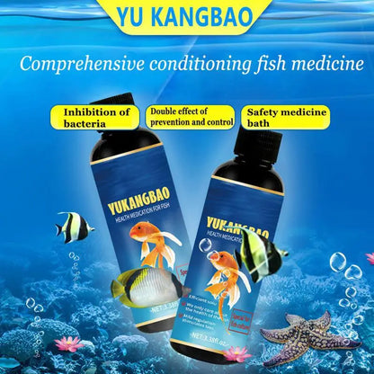 Fish Medicine For Freshwater 100ml Fin Rot Treat Fish Remedy Purify Aquarium Water Safe Fish Remedy Aquarium Supplies For Algae