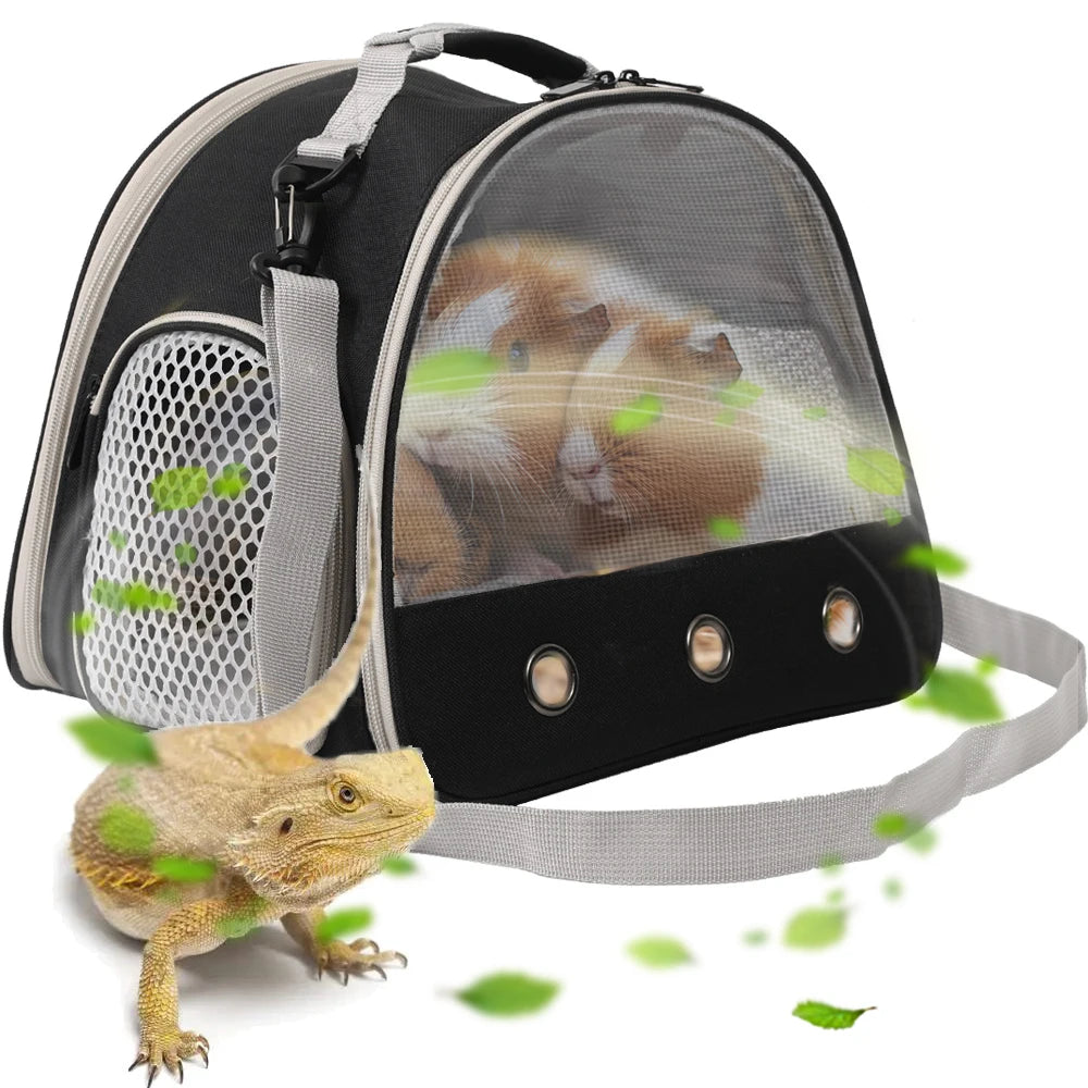 Guinea Pig Carrier Portable Clear Transport Cage