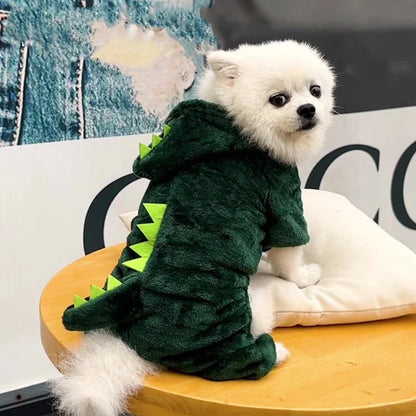 Dinosaur Dog Clothes Fleece Jumpsuits