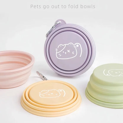 Pet Folding Silicone Bowl 350ML