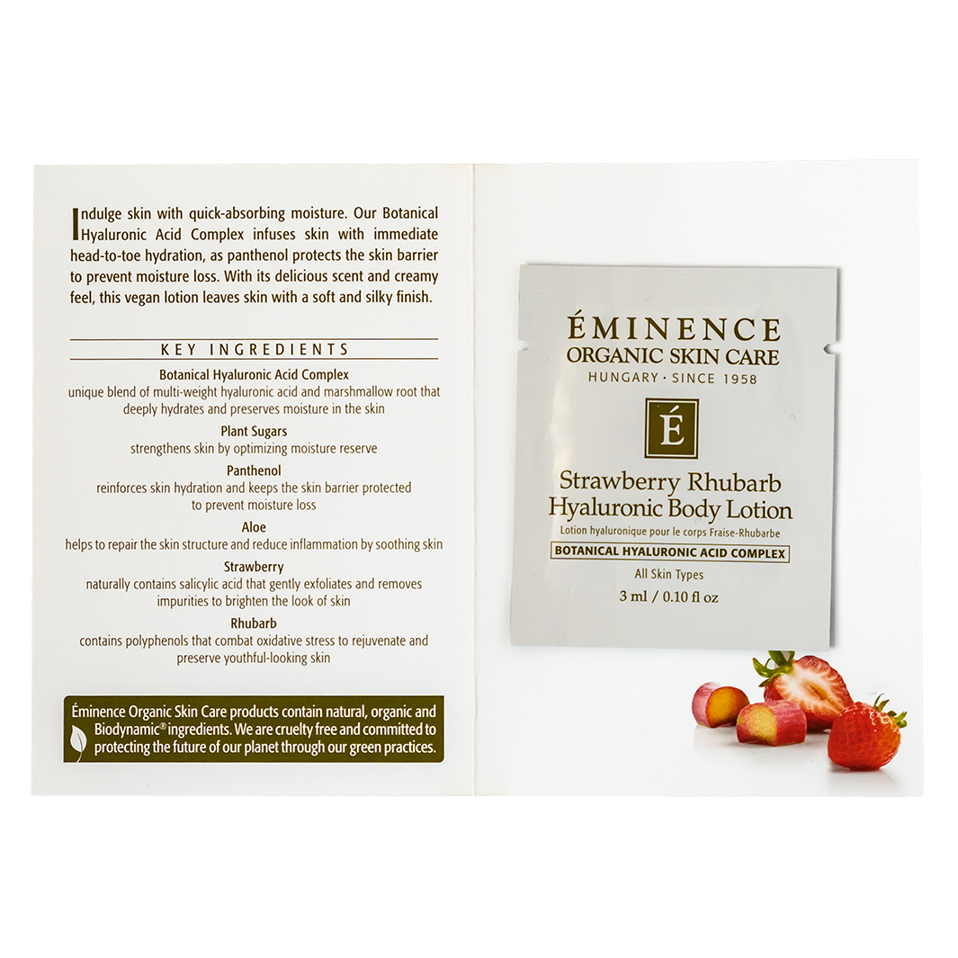 Eminence Organics Strawberry Rhubarb Hyaluronic Body Lotion