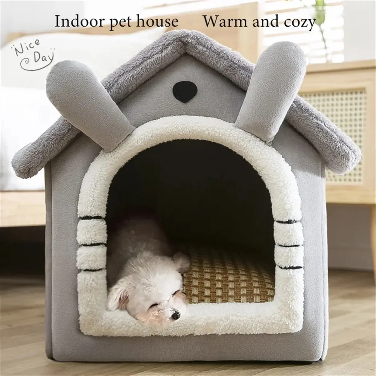 Washable Foldable Pet Sleeping Bed LukkyDeals