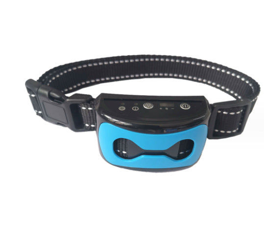 Weather-resistant anti-bark collar with multiple sensitivity levels for safe training