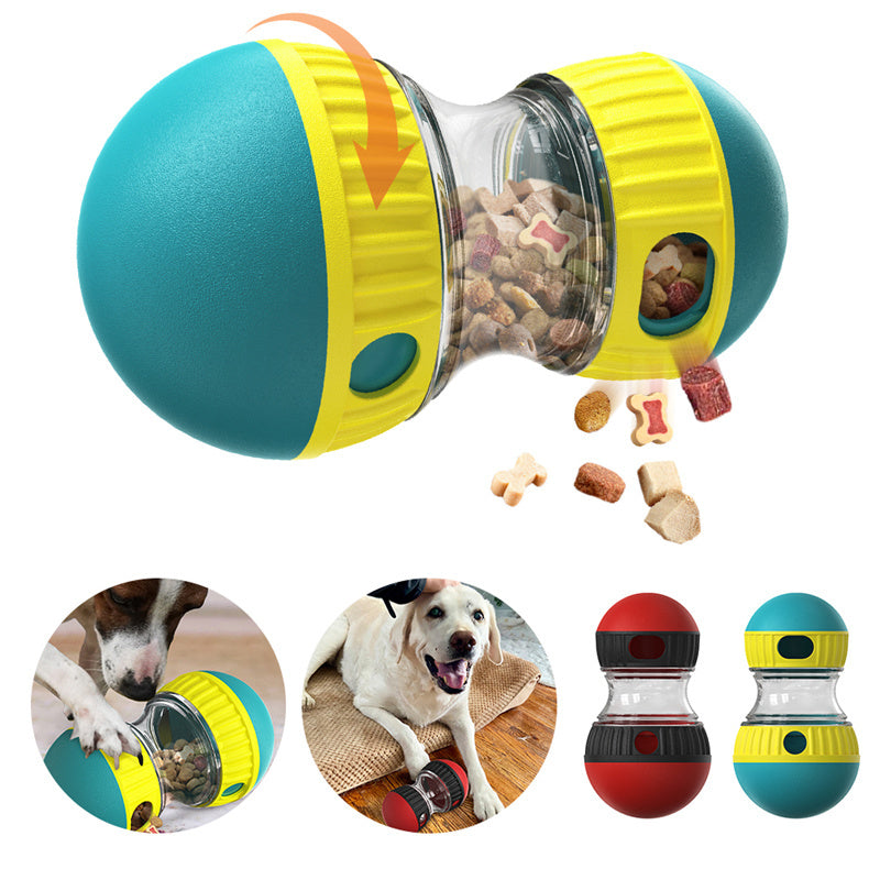 Food Dispensing Dog Toy Tumbler Leaky Food Ball Puzzle Toys Interactive