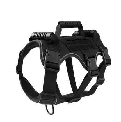 Ultimate Pet Dog Anti-Breakaway &amp; Anti-Rush Reflective Breathable Tactical Chest Harness—Perfect for Medium &amp; Large Dogs - LukkyDeals