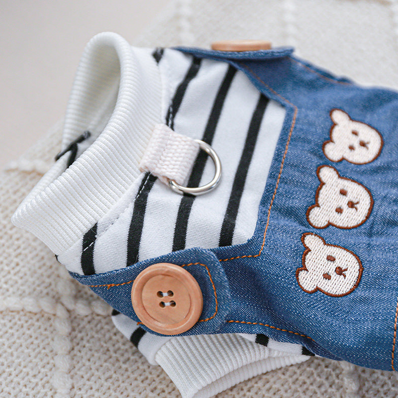 Pet Clothes Clothing Suspender Pants Traction