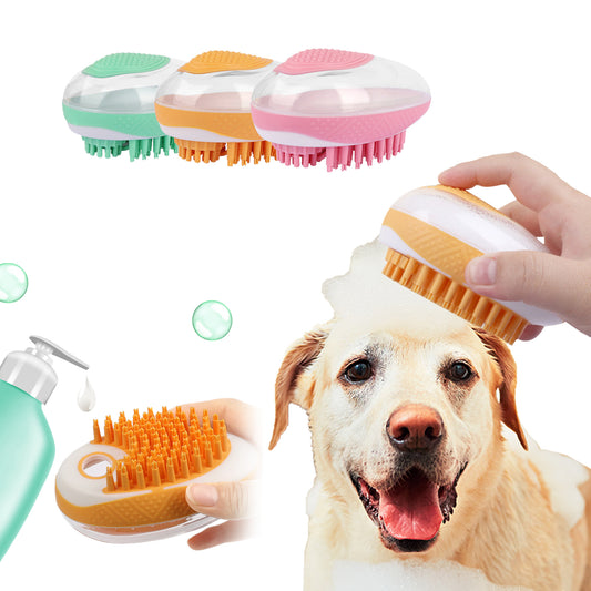 Dog Grooming Brush With Shampoo Dispenser