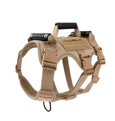 Ultimate Pet Dog Anti-Breakaway &amp; Anti-Rush Reflective Breathable Tactical Chest Harness—Perfect for Medium &amp; Large Dogs - LukkyDeals