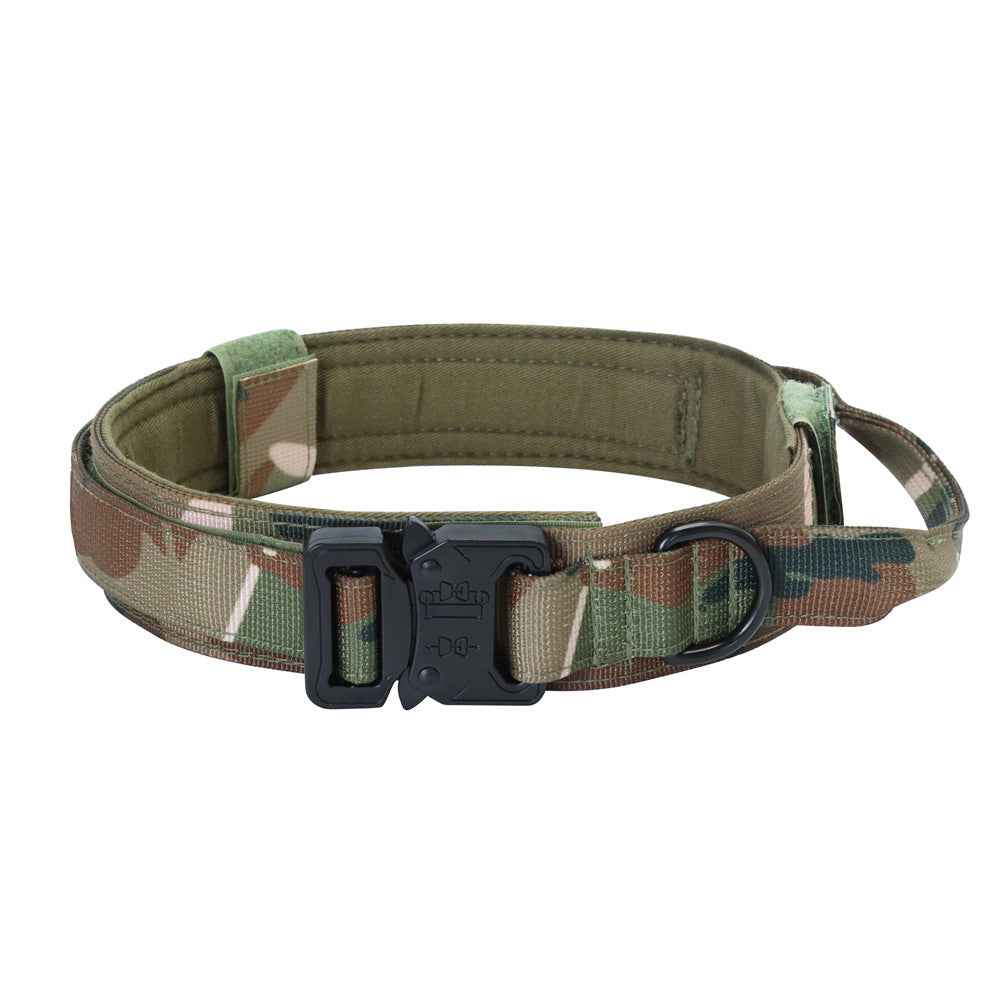 Tactical Dog Collar – Adjustable Military Nylon Collar with Heavy-Duty Metal Buckle & Handle - LukkyDeals