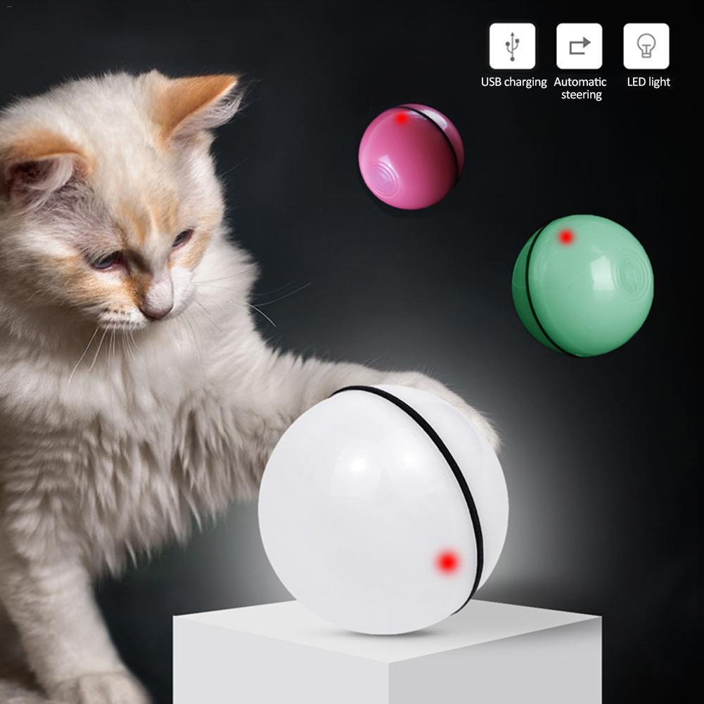 LED Laser Electronic Rolling Pet Funny Cat Toy Ball - LukkyDeals