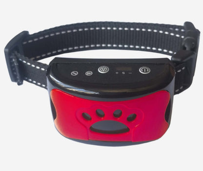 Weather-resistant anti-bark collar with multiple sensitivity levels for safe training