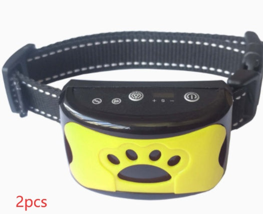 Weather-resistant anti-bark collar with multiple sensitivity levels for safe training