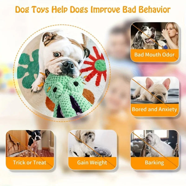 Playful Octopus Dog Toy LukkyDeals