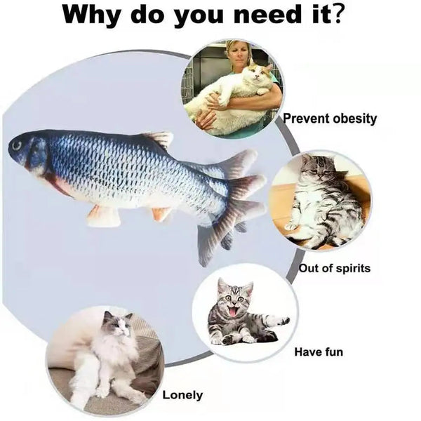Floppy Fish Cat Playmate LukkyDeals